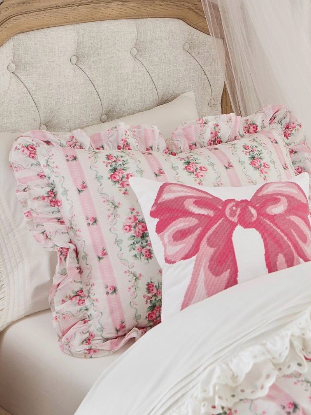Pottery Barn LoveShackFancy Dreamy Days Ruffle Shams